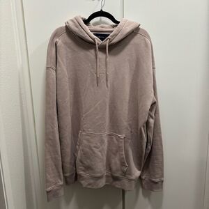 Abercrombie & Fitch Men’s XL Light Brown Spellout Hood Sweatshirt